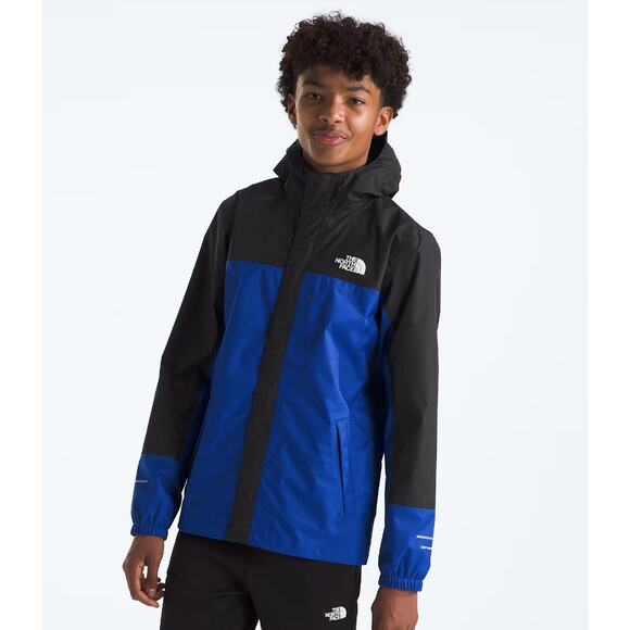 THE NORTH FACE Boys’ Antora Rain Jacket Large TNF Blue Hood Waterproof NWT - Picture 1 of 15